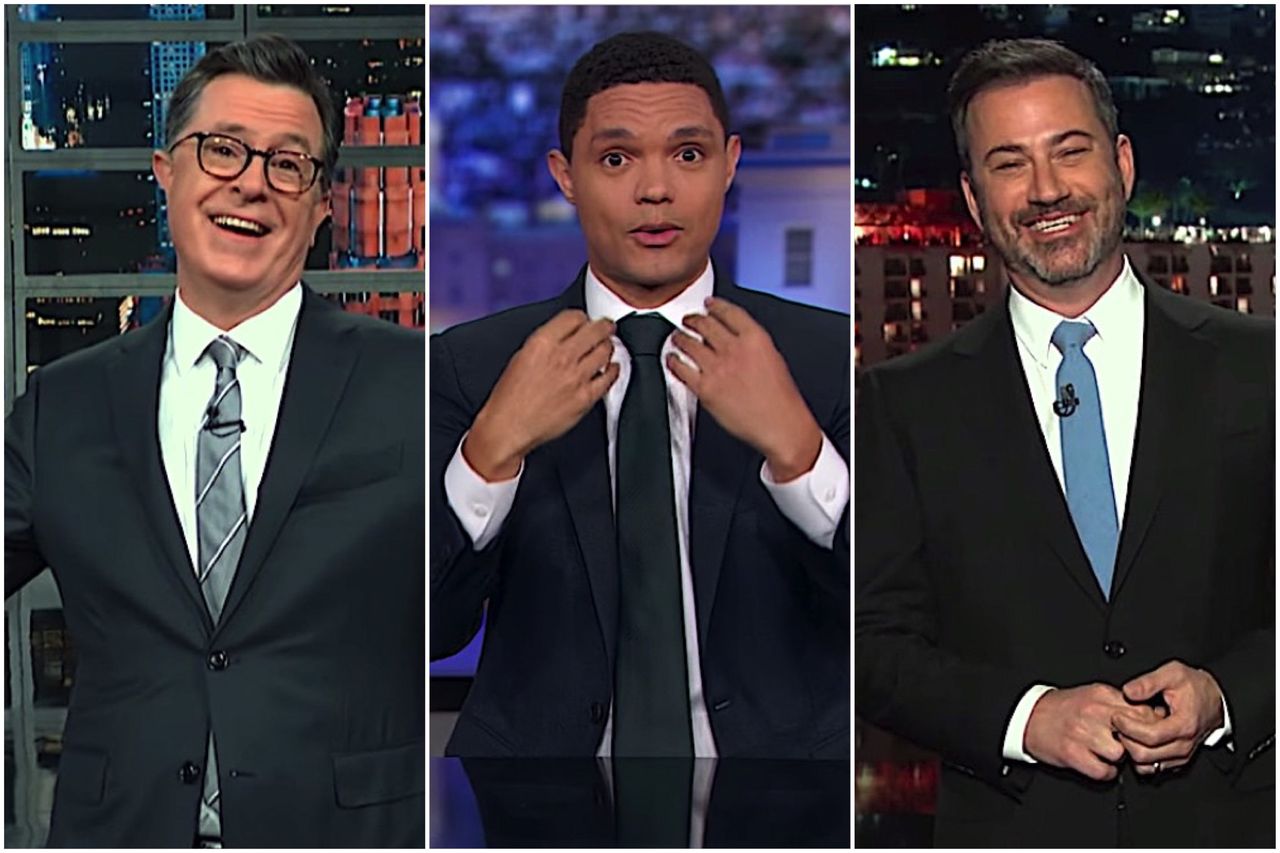 Late night hosts tackle Trump and coronavirus