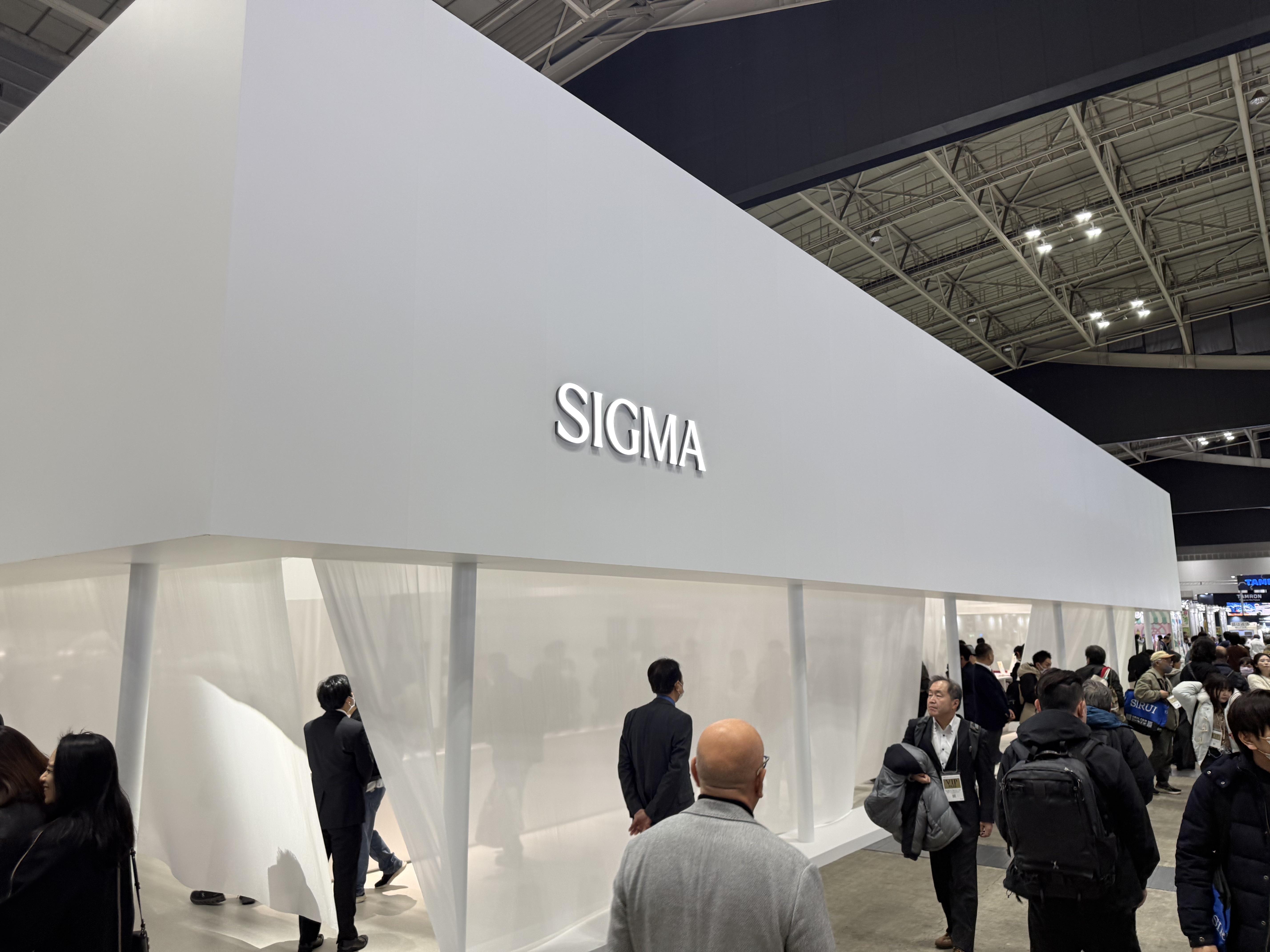 Outside Sigma's booth at the 2026 CP+ show in Japan