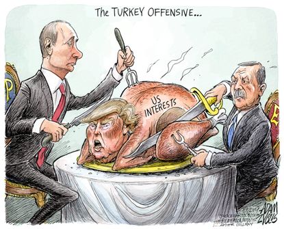 Political Cartoon U.S. Trump Putin Erdogan Turkey