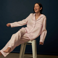 9. Blush Pink Linen Pyjama Trouser Set
