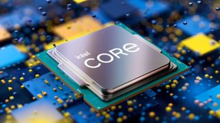 Render of a generic Intel CPU.