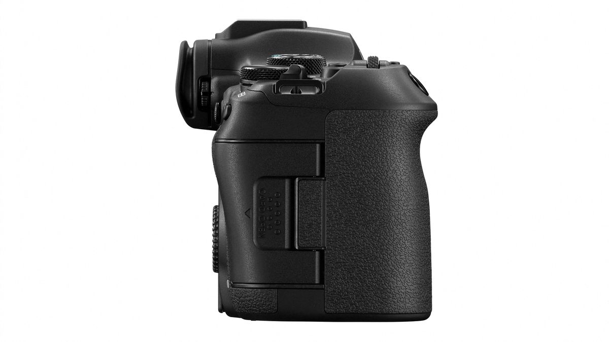 Canon EOS R6 Mark III against a white background