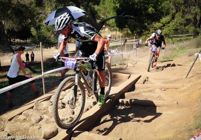 Manuel Fumic (Cannondale Factory Racing) riding in the lead group