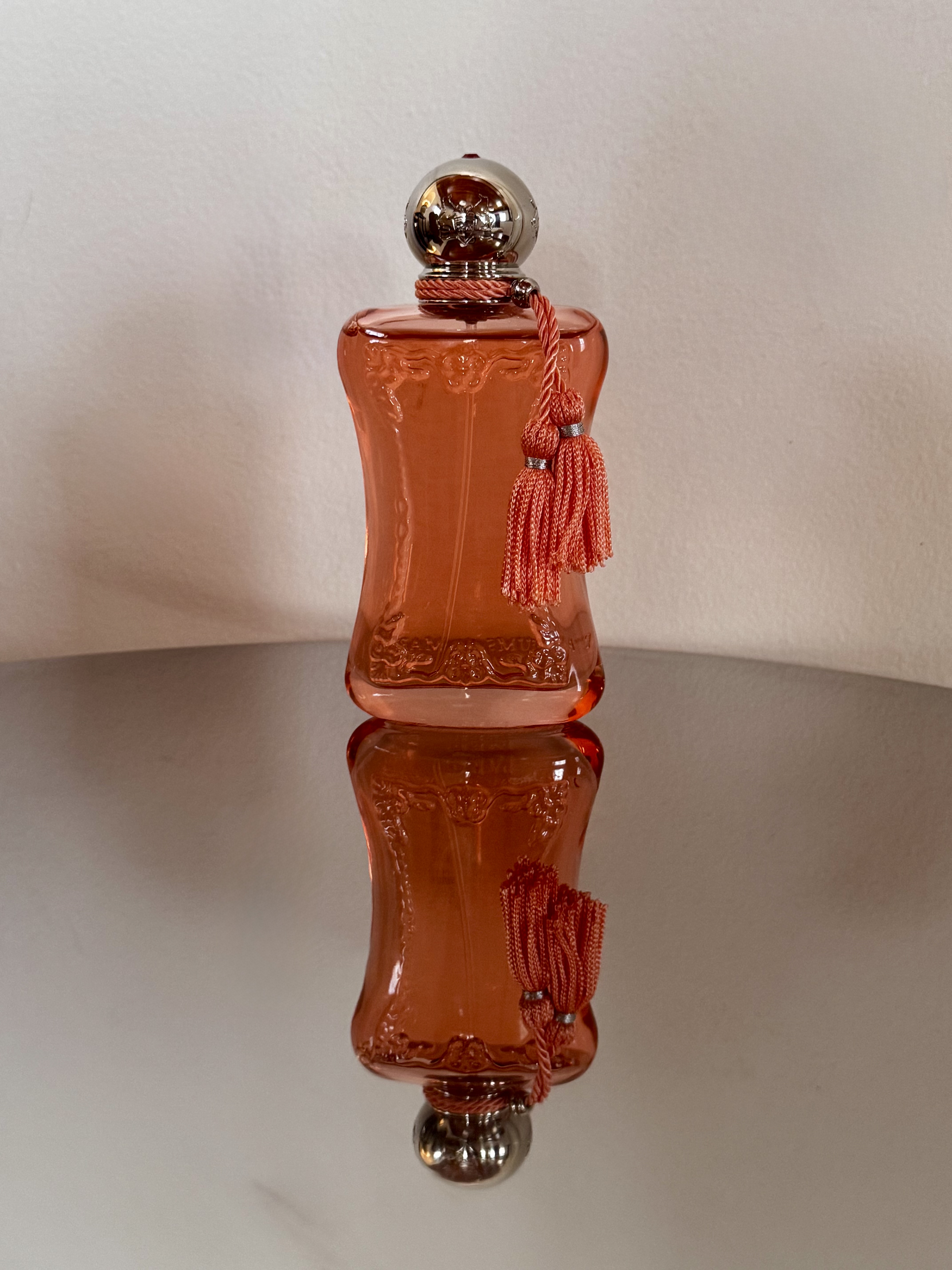 A bottle of Parfums de Marly Ath&amp;eacute;na&amp;iuml;s Eau de Parfum.