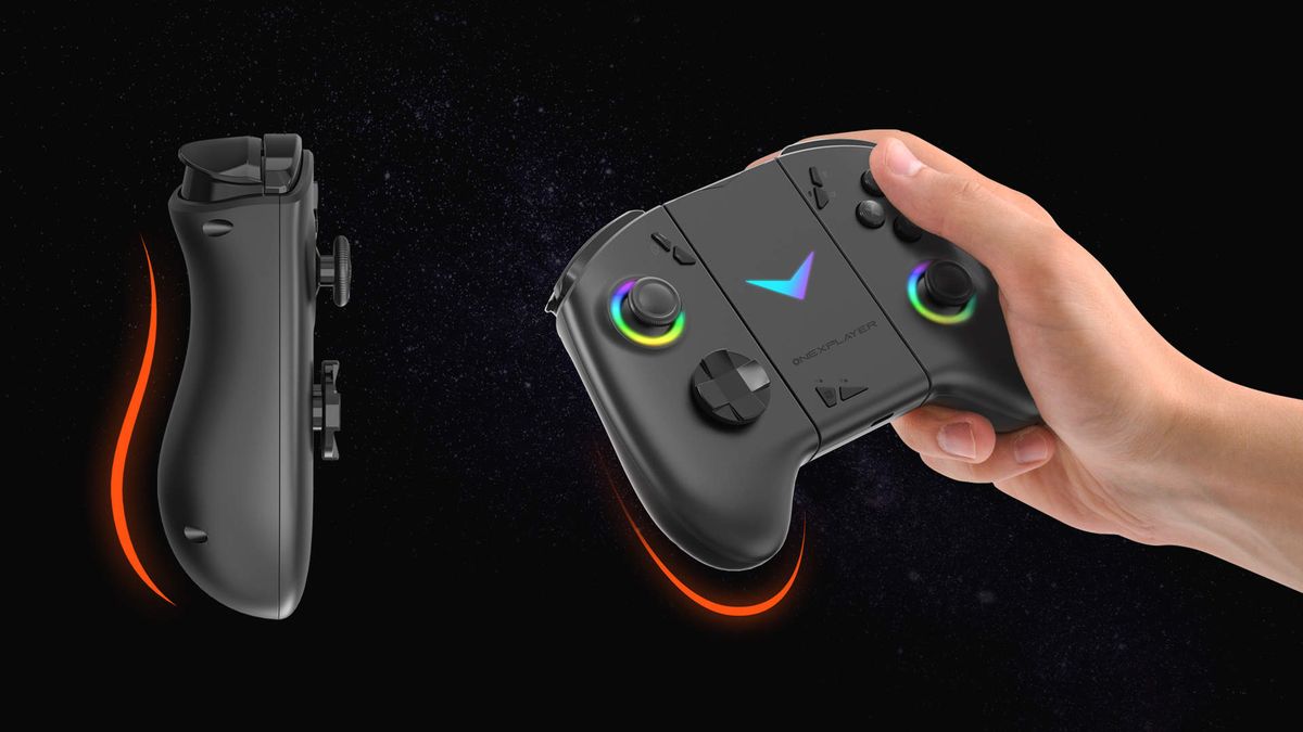 Promotional images for the OneXPlayer X1 portable PC