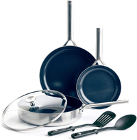 Blue Diamond Triple Steel Diamond-Infused Ceramic Nonstick Pots and Pans Set | Was $99.99, with deal $69.99