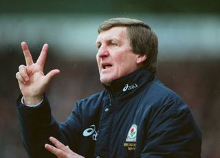 Ray Harford at Blackburn Rovers in February 1996.