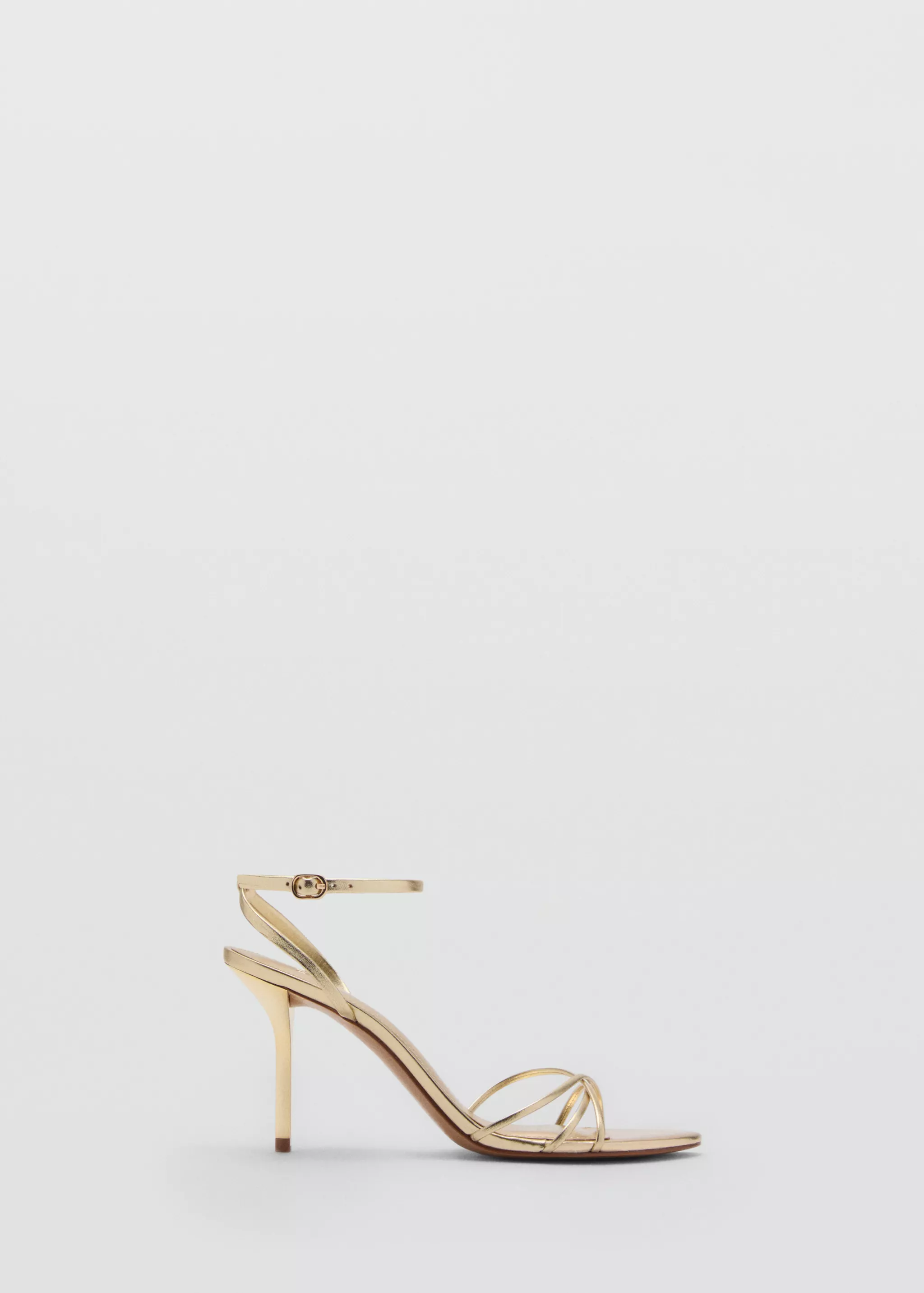 Crossed Strap Heeled Sandal - Women | Mango Usa