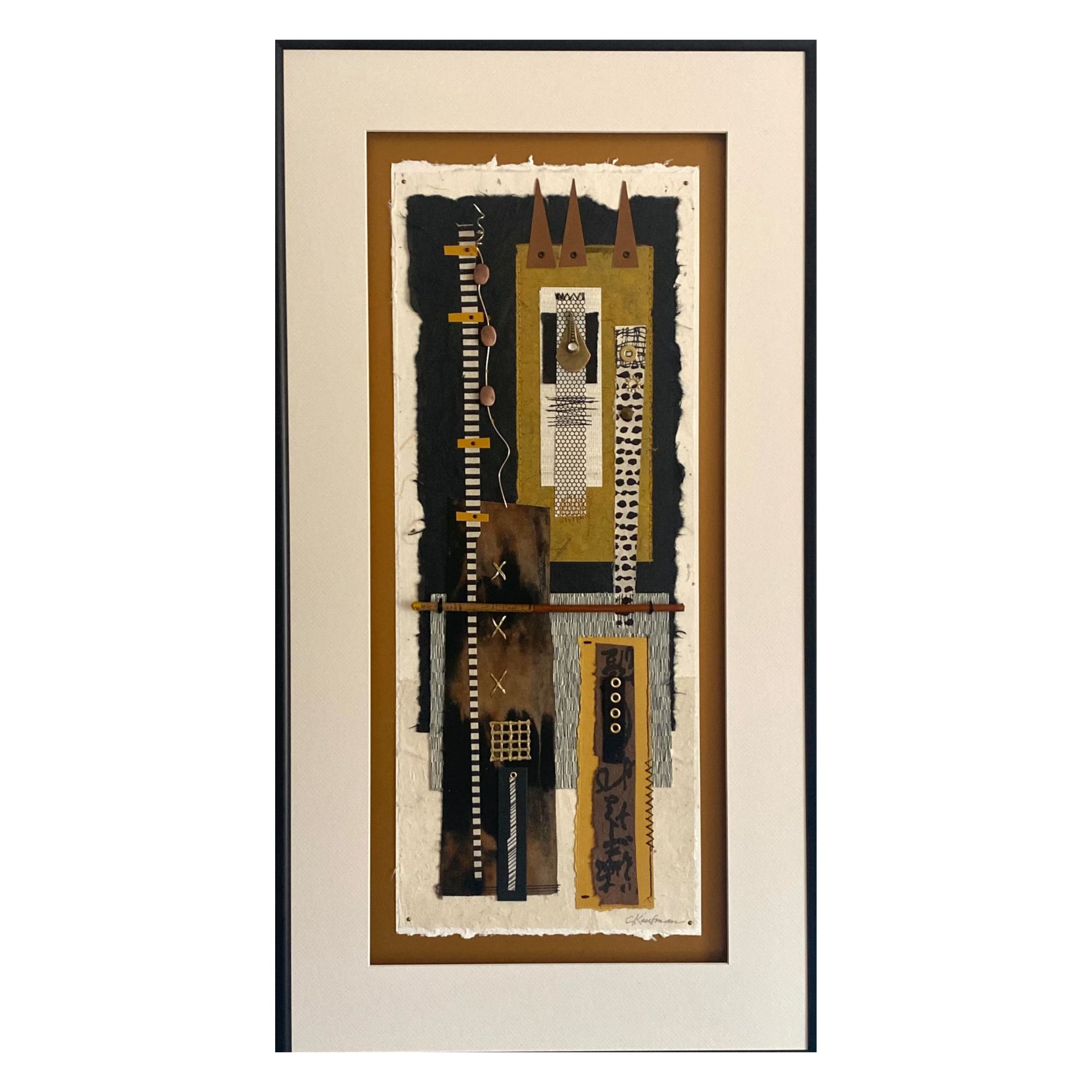 CarrieKaufmanArt, Longevity - Matted, Framed Mixed Media Collage