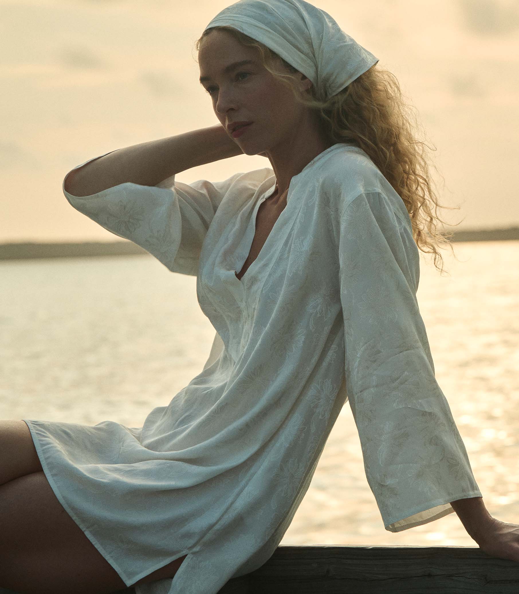 Leona Dress -- Salt Marguerite Jolie