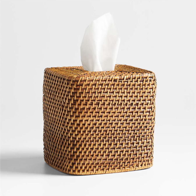 Rattan tissue cover.