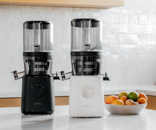 Nama J2 Juicers in black and white