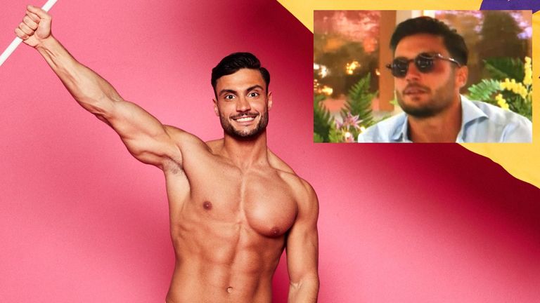 Why is Love Island's Davide wearing sunglasses at night?
