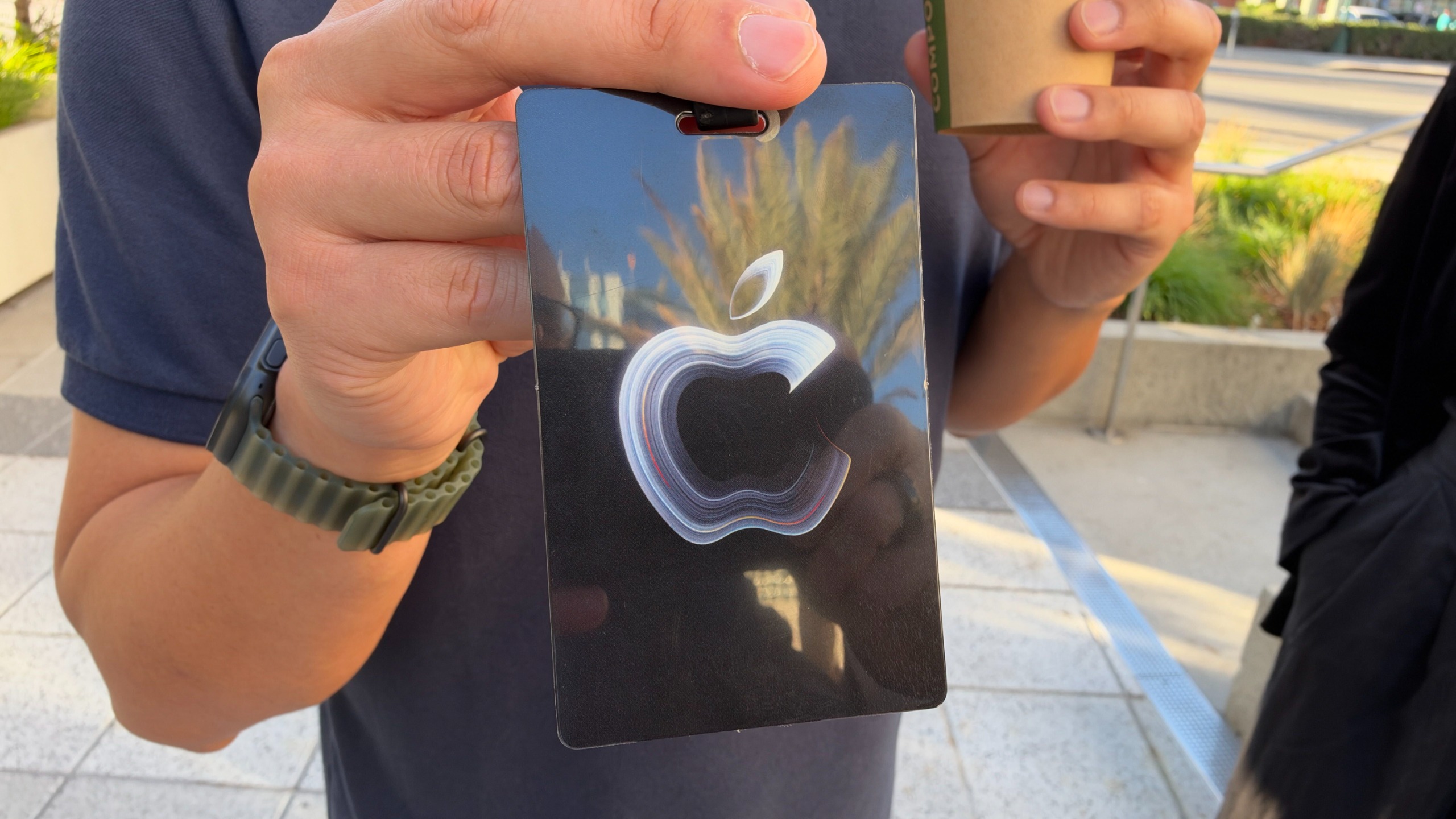 An Apple event pass from its 'Pro and Tell' event