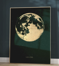 A3 Emerald Green Moon print: Was £43, now £30.10