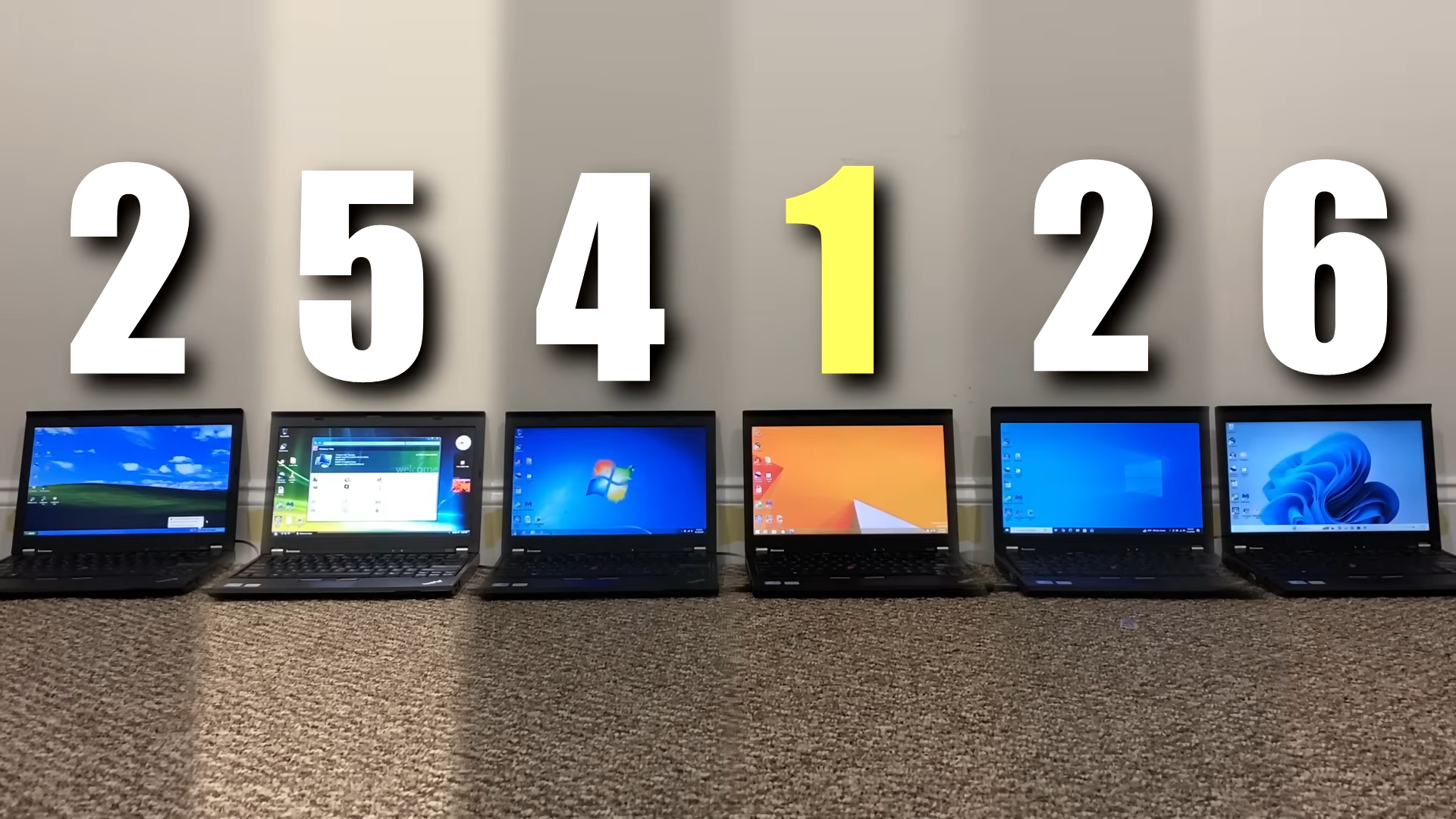 Windows XP vs Vista vs 7 vs 8.1 vs 10 vs 11 | Speed Test