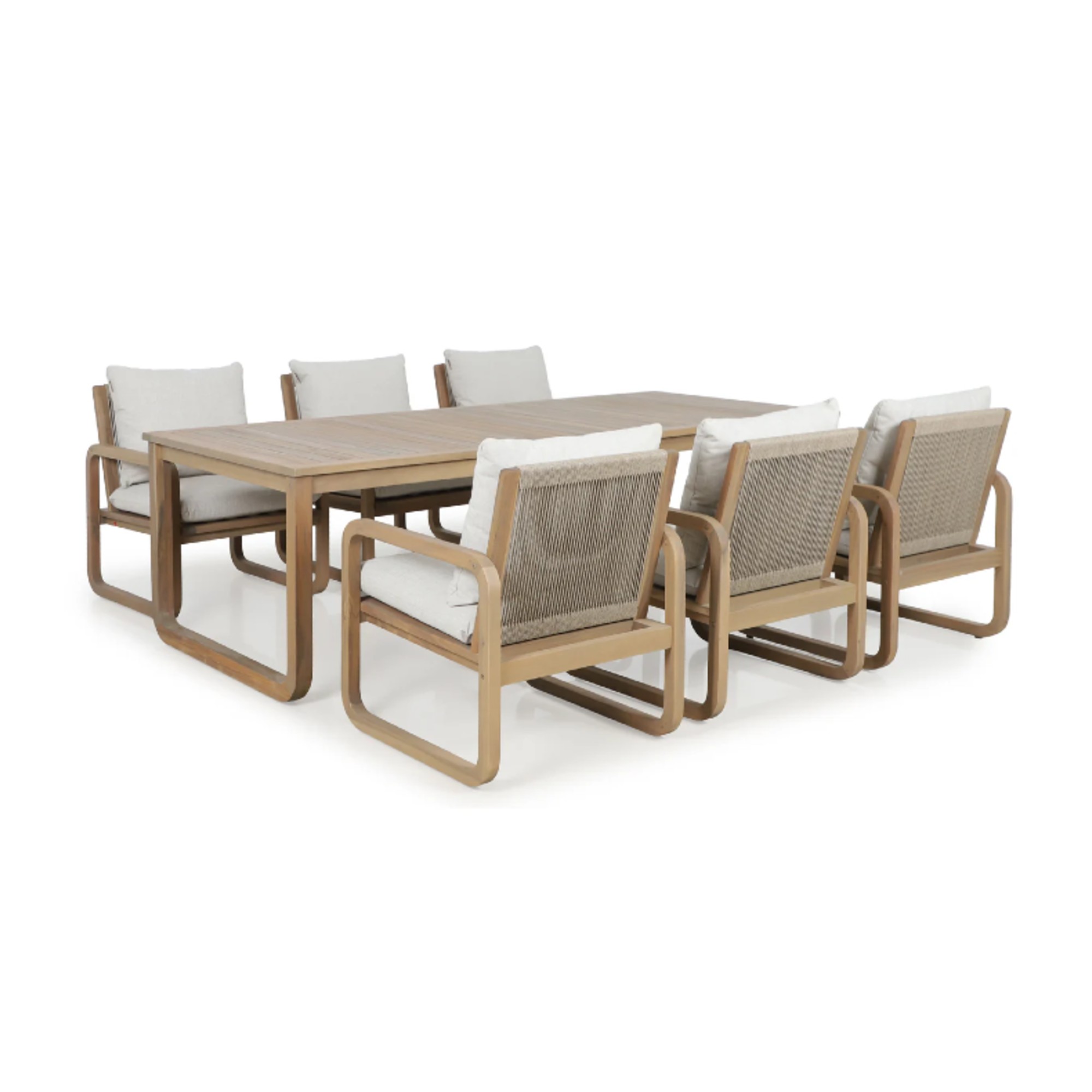Kettler Lando 6 Seat Acacia Wood Dining Set