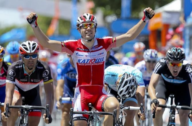 &Oacute;scar Freire wins his first and only Tour Down Under stage