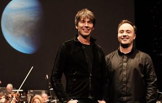 Brian Cox and conductor Ben Gernon