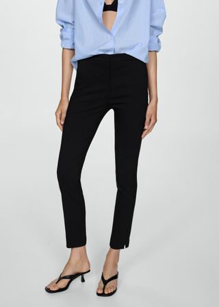 Cropped Slim-Fit Pants