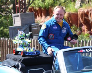 NASA Astronaut Mike Fincke in Disney Parade