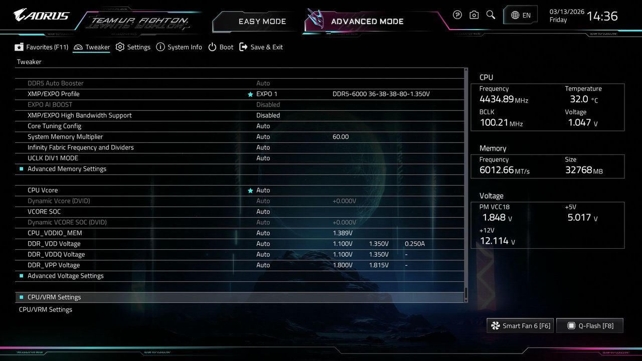 Gigabyte X870E Aorus Xtreme AI Top - BIOS