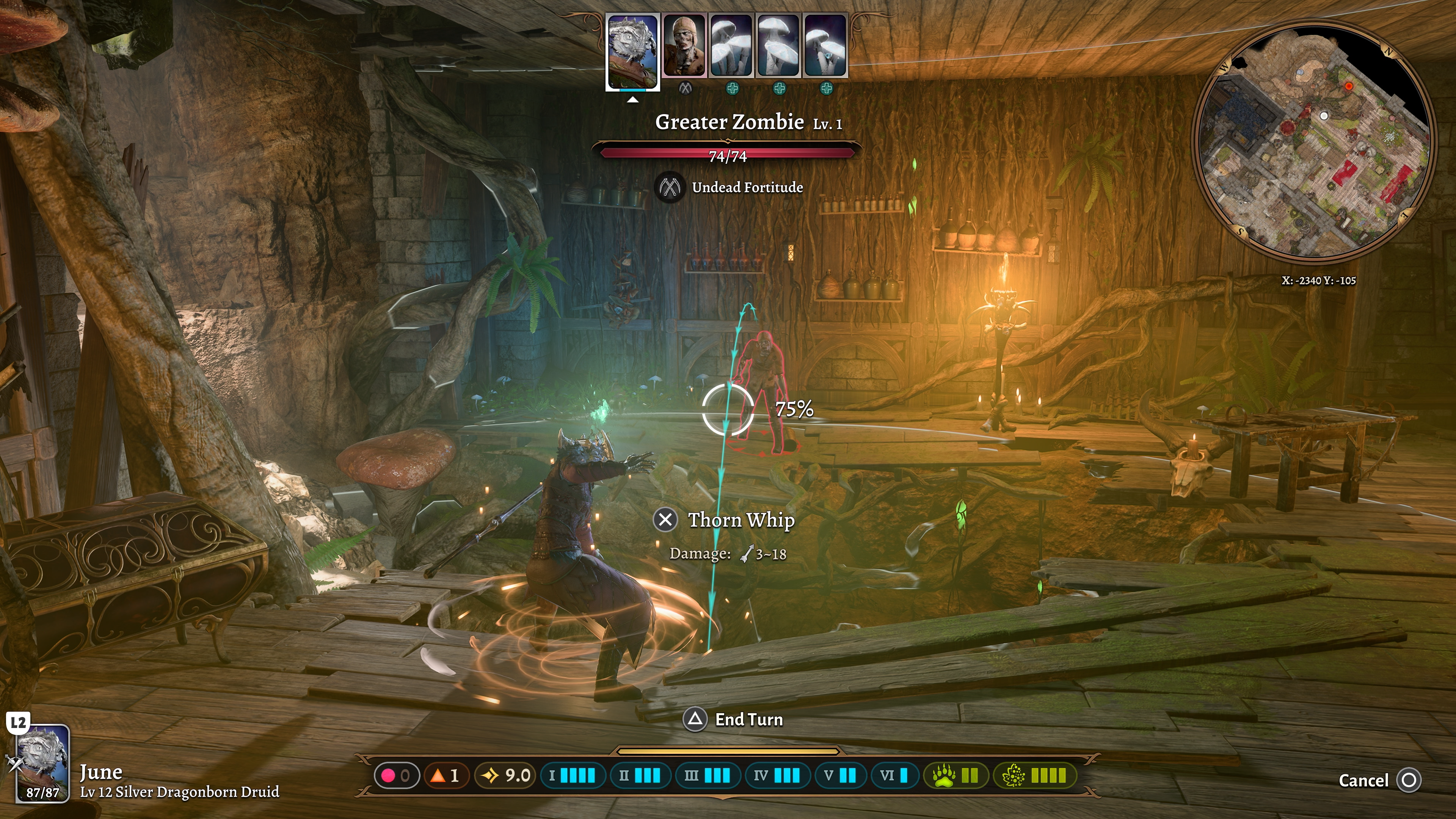 Baldur's Gate 3 combat screenshot