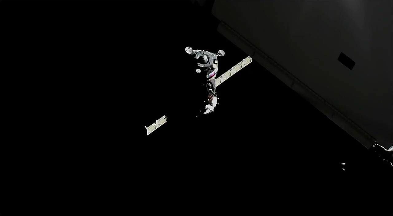 Soyuz Approaches ISS, March 23, 2018