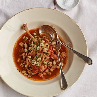 Duck, Pancetta and Haricot Beans with Gremolata