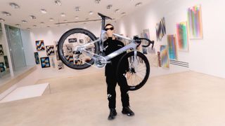 Felipe Pantone with his bespoke design for MyCanyon