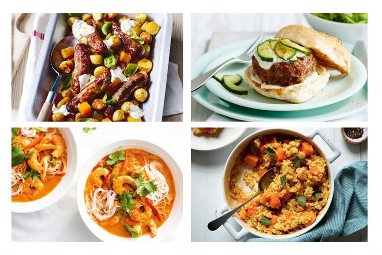 A selection of low calorie meals under 500 calories