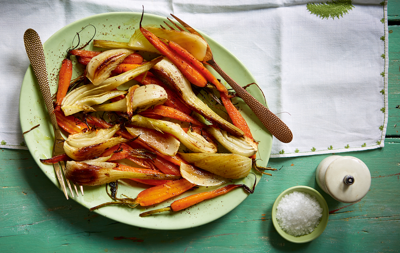 Roasted leeks with carrots British Recipes GoodtoKnow