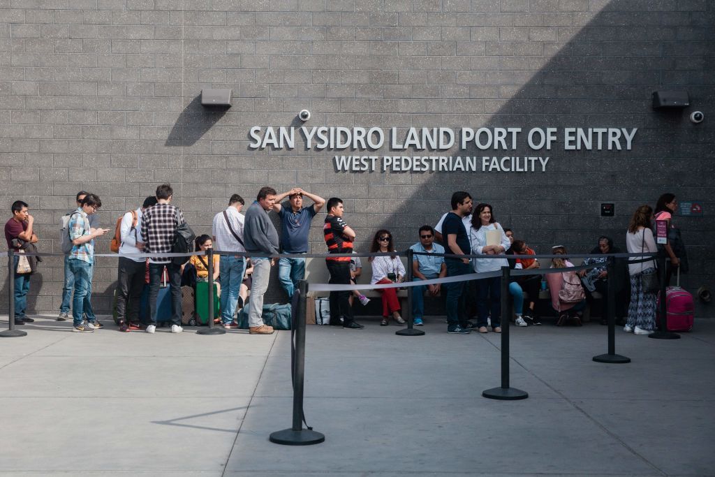 The San Ysidro port of entry.