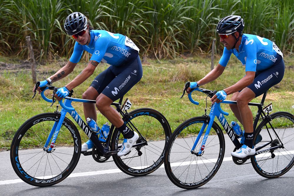Movistar's Winner Anacona and Victor De La Parte