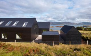 Scottish black shed on the Isle of Skye.