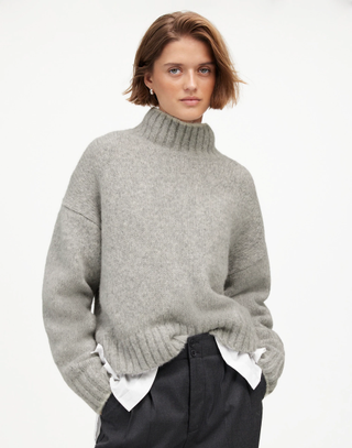 Madewell Chunky-Knit Alpaca-Blend Turtleneck