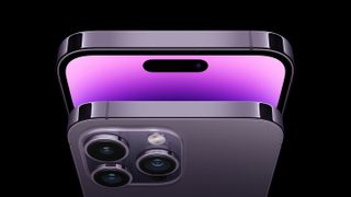 The iPhone 14 Pro and Pro Max in Deep Purple