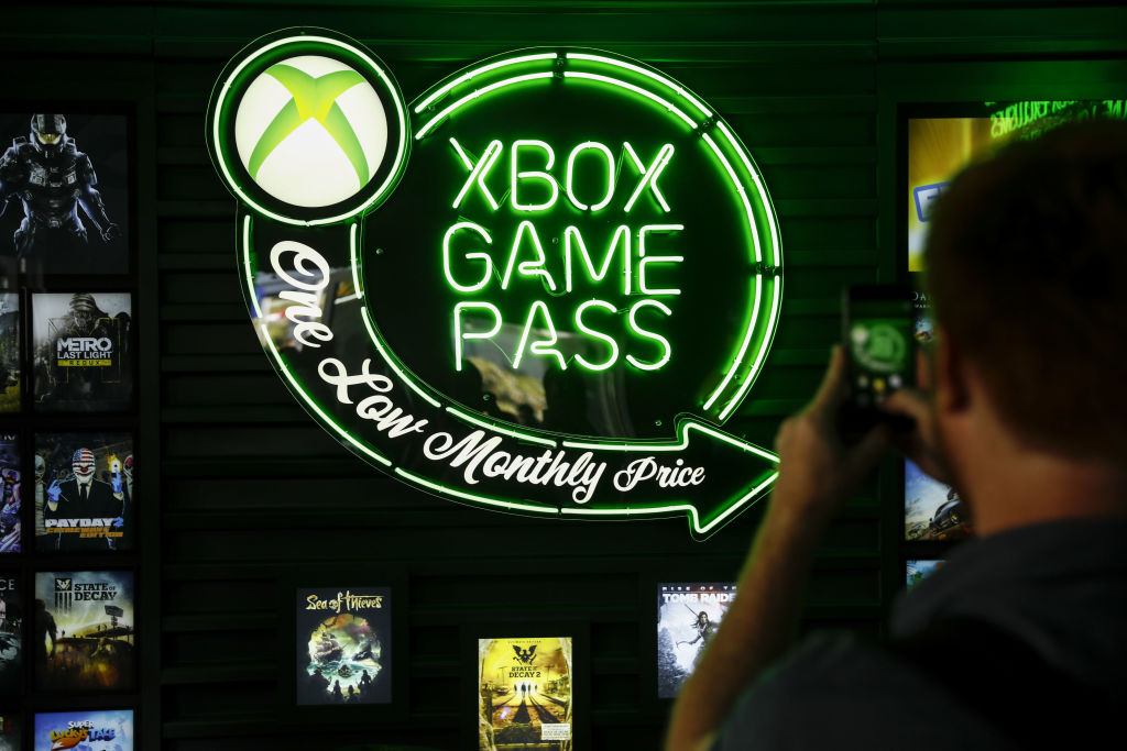Xbox Game Pass photographed