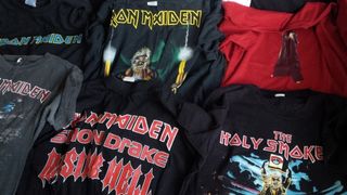 Some Iron Maiden shirts earlier