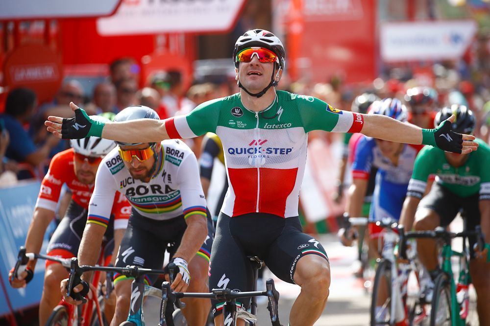 Elia Viviani (Quick-Step Floors) wins stage 10 at the 2018 Vuelta a Espana