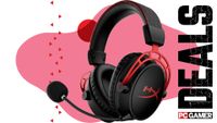 The HyperX Cloud Alpha Wireless floats in the funky PCG deal void.