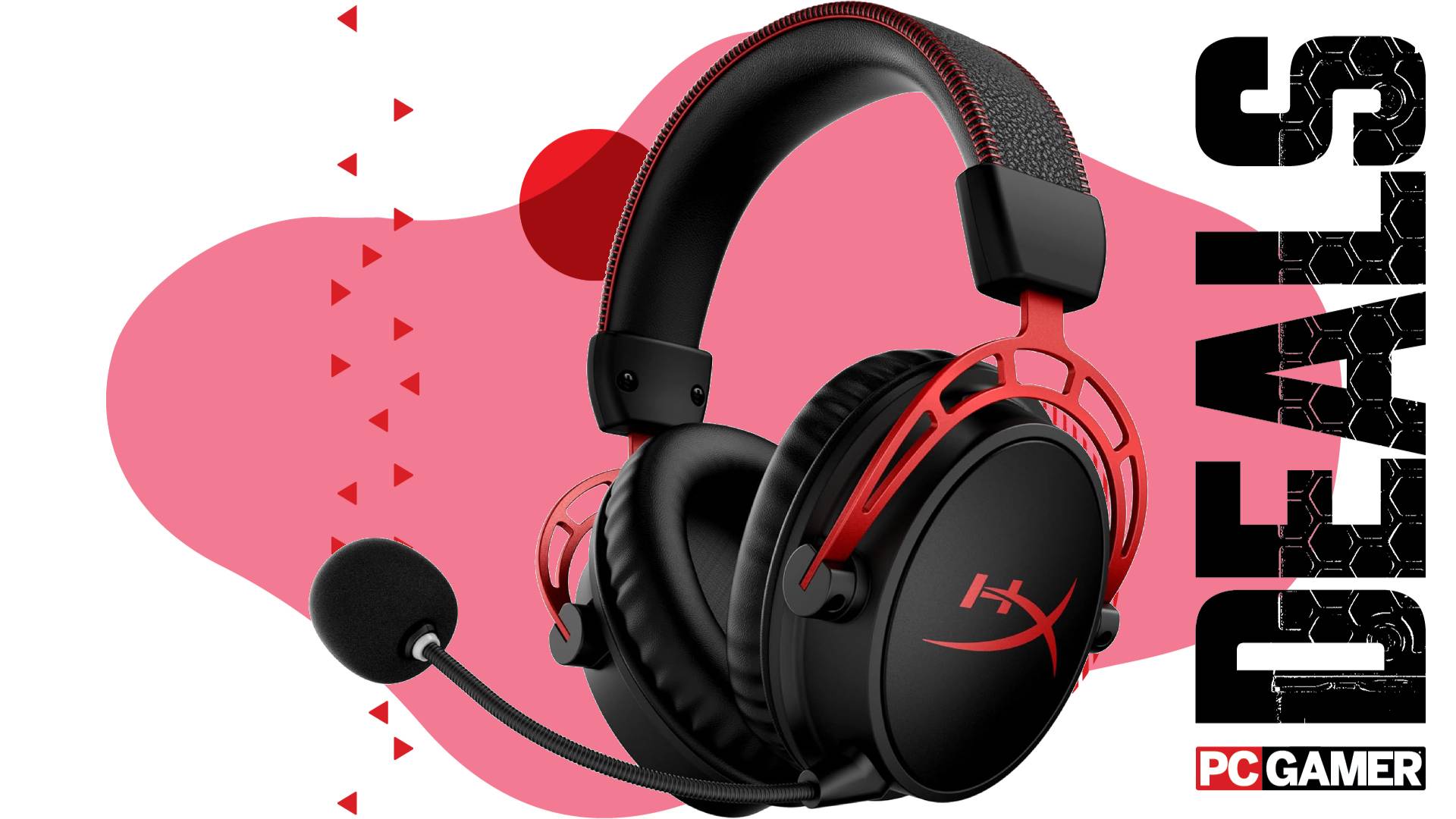 The HyperX Cloud Alpha Wireless floats in the funky PCG deal void.