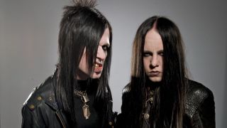 Joey Jordison and Wednesday 13 posing in 2010