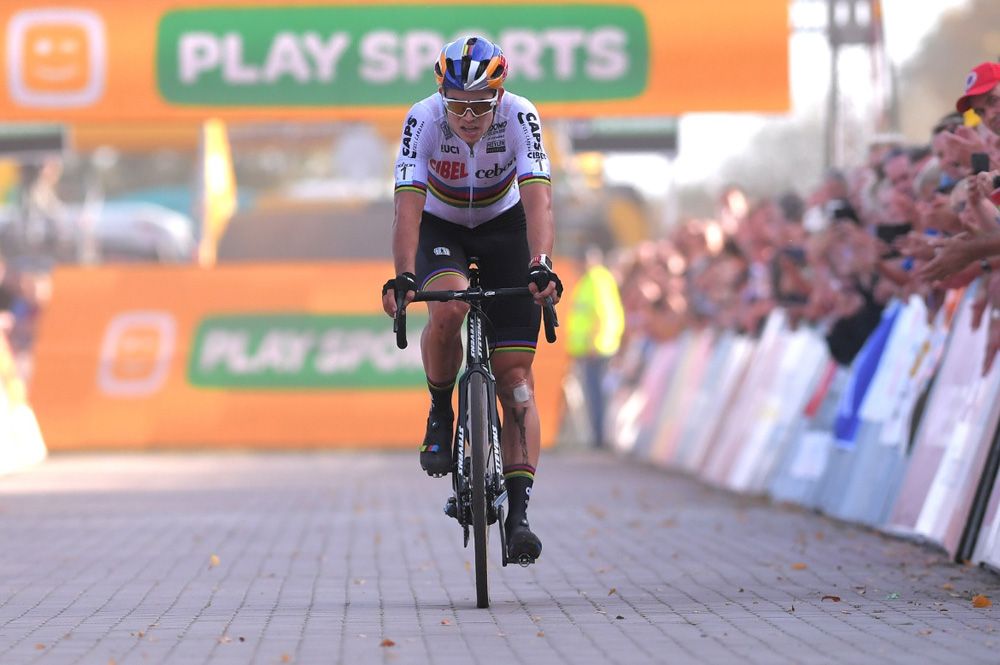 Wout Van Aert (Cibel-Cebon) came home second