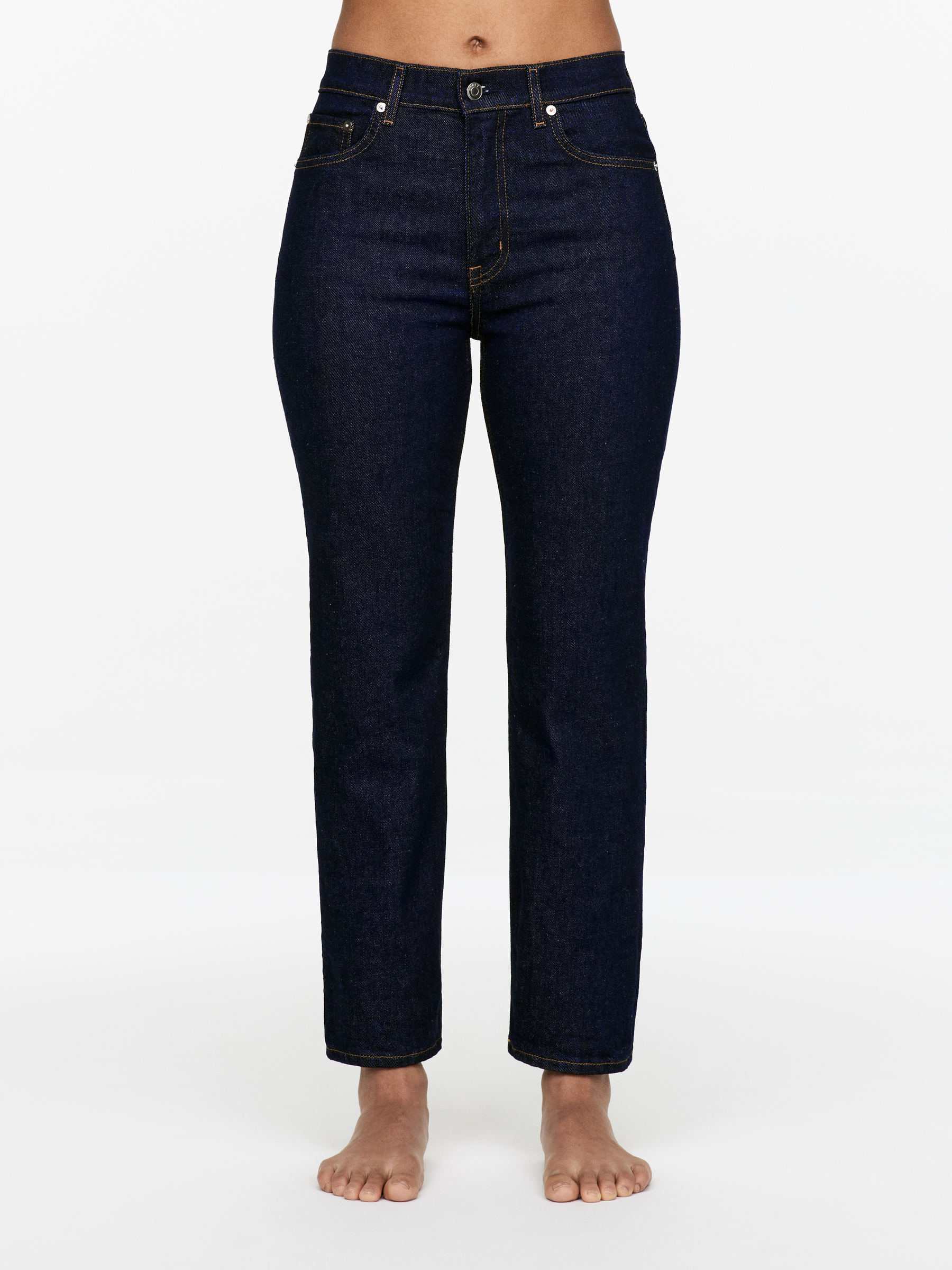 Jade Cropped Slim Jeans – Dark Blue – Women – Arket Gb