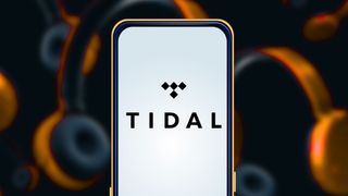 Tidal logo on a smartphone screen