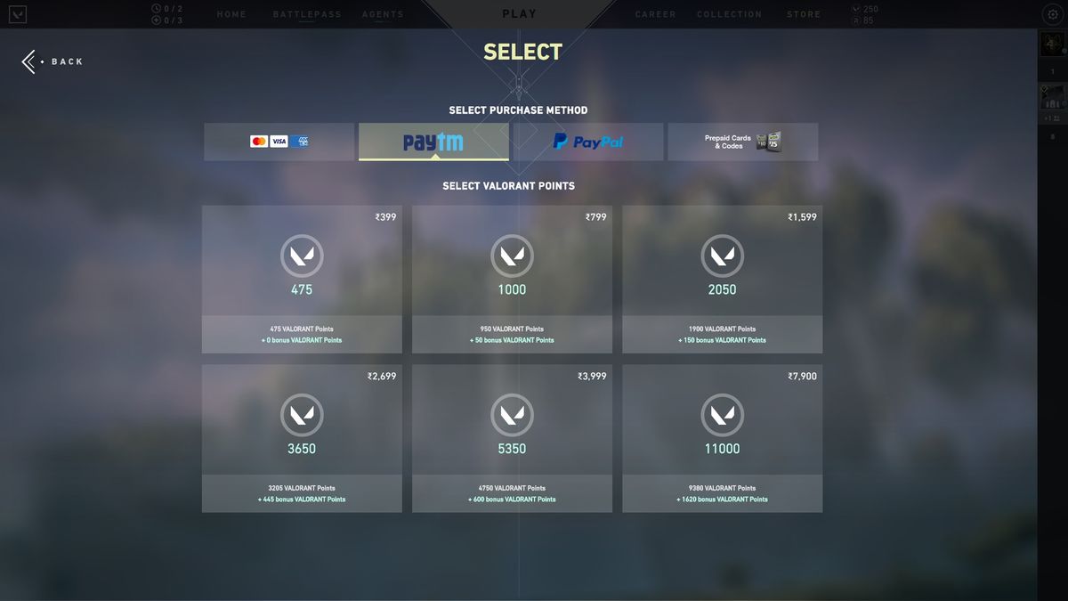 Valorant Has Added Paytm As A Payment Method In The Game Techradar 