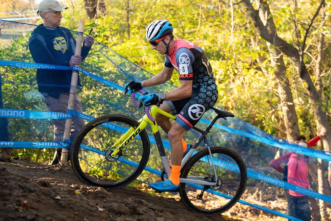Kerry Werner hammers up a climb