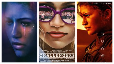A selection of posters featuring actress Zendaya