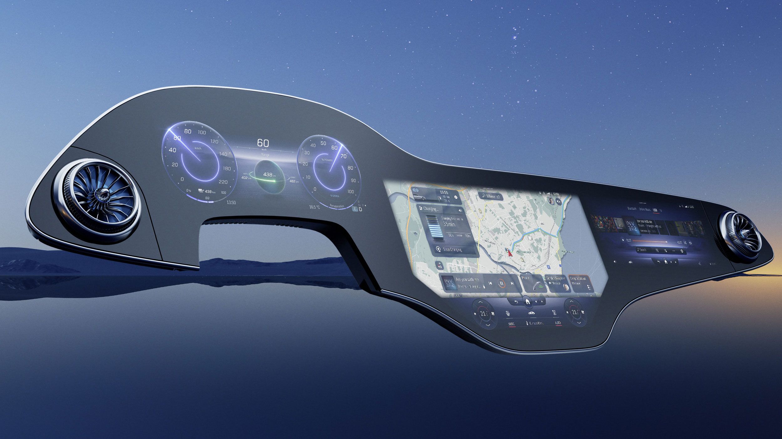 Mercedes reveals giant 56-inch, AI-enabled 'Hyperscreen' for upcoming ...